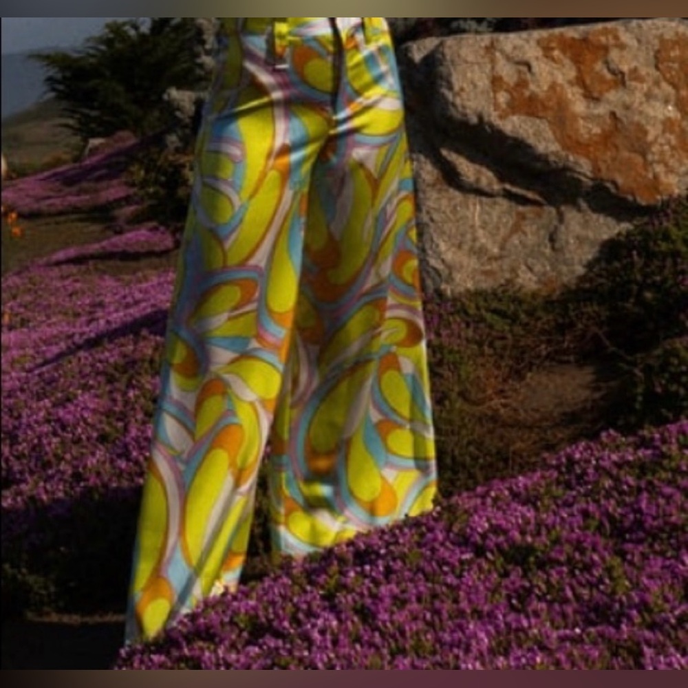 Zara Multicolor Abstract Pattern Pants - Picture 2 of 11